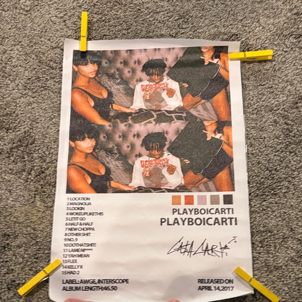 Playboi Carti Poster - Multicolor